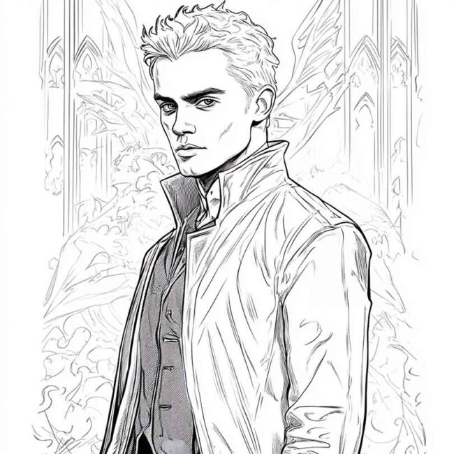 draco malfoy para imprimir e colorir png 16