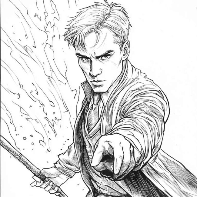 draco malfoy para imprimir e colorir png 11