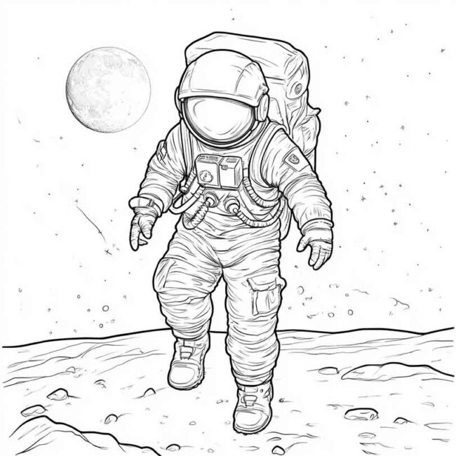 homem na lua para imprimir e colorir em desenhos 52