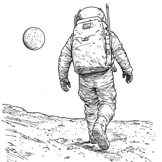 homem na lua para imprimir e colorir em desenhos 50