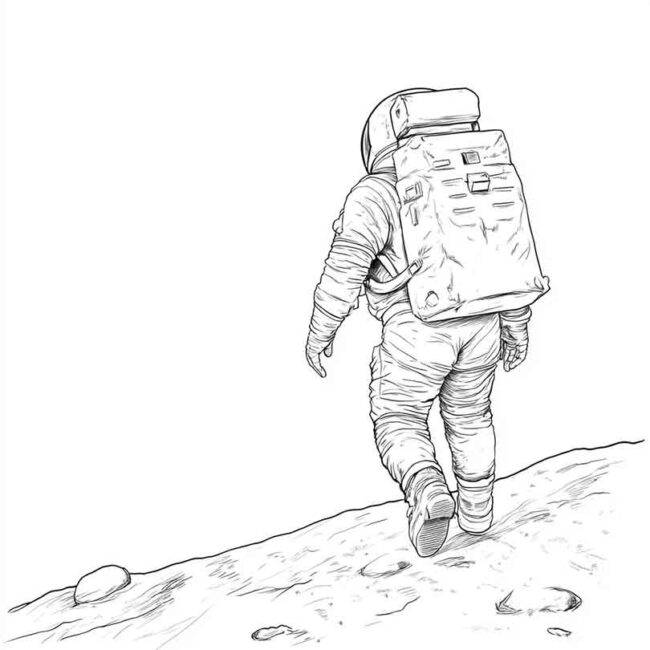 homem na lua para imprimir e colorir em desenhos 48
