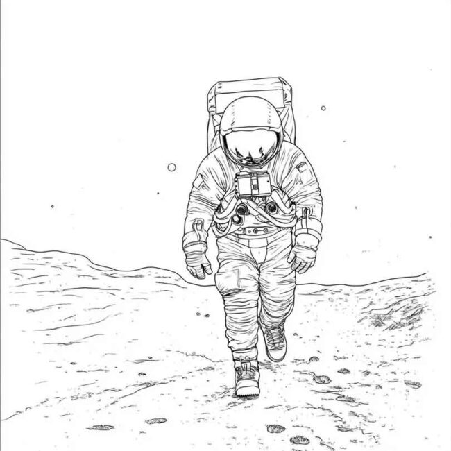 homem na lua para imprimir e colorir em desenhos 45