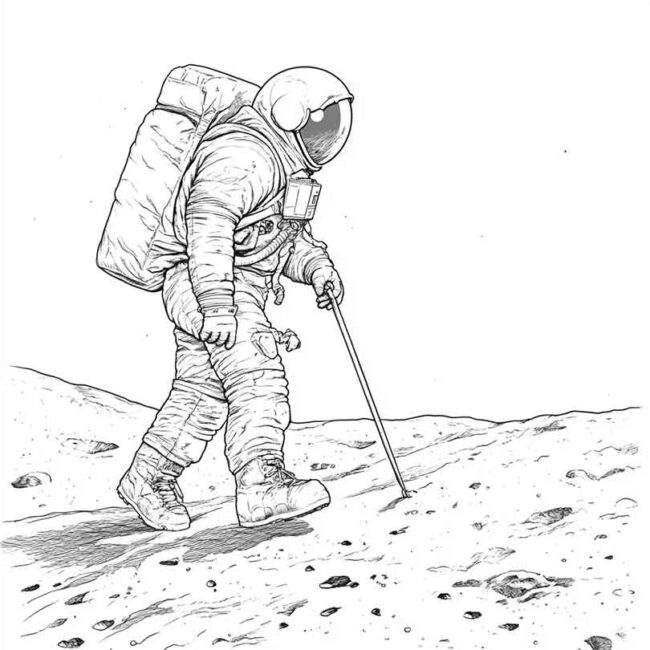 homem na lua para imprimir e colorir em desenhos 49