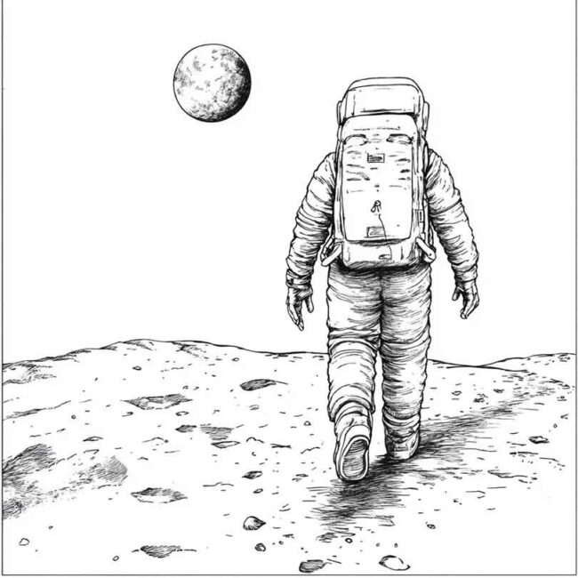 homem na lua para imprimir e colorir em desenhos 42