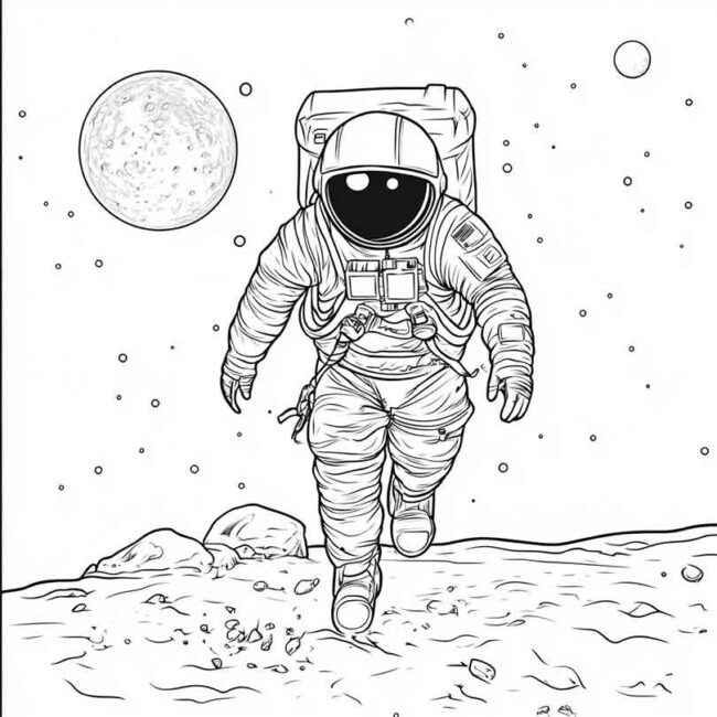 homem na lua para imprimir e colorir em desenhos 34