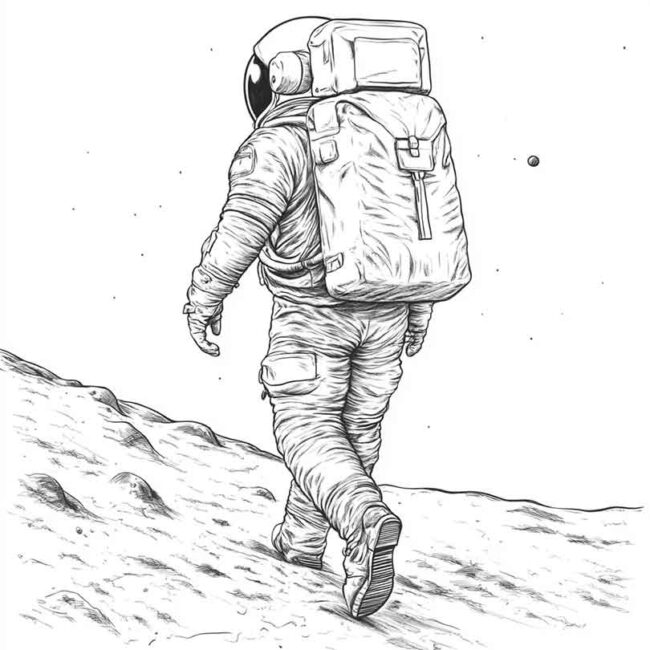 homem na lua para imprimir e colorir em desenhos 32