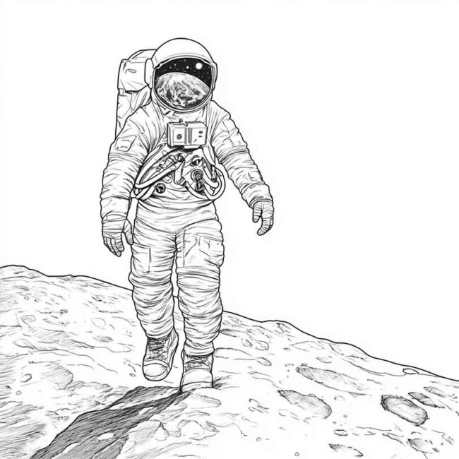 homem na lua para imprimir e colorir em desenhos 23