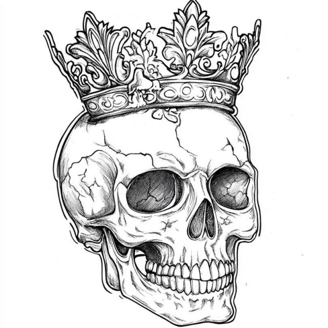 desenhos de caveiras com coroa para imprimir e colorir png 7 desenhos de caveiras com coroa para imprimir e colorir png 7