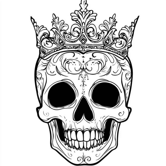 desenhos de caveiras com coroa para imprimir e colorir png 42 desenhos de caveiras com coroa para imprimir e colorir png 42