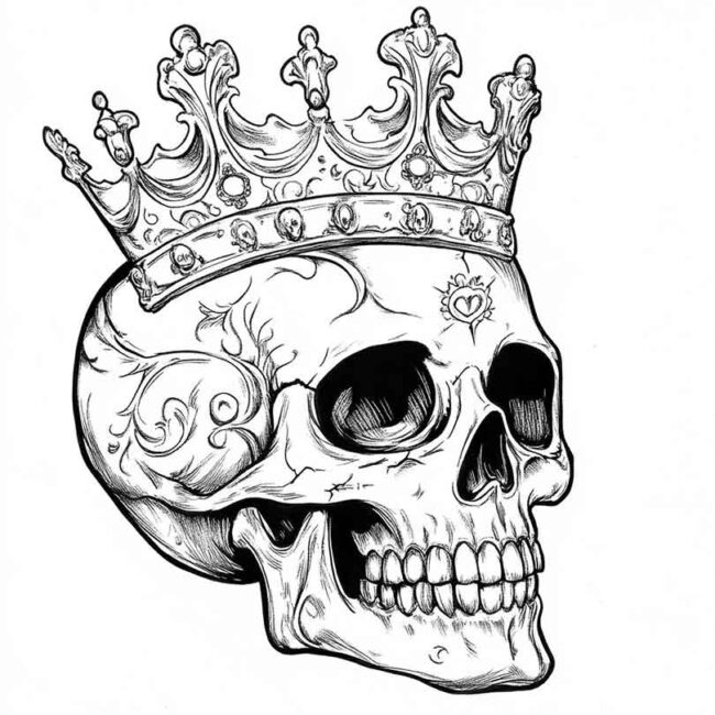 desenhos de caveiras com coroa para imprimir e colorir png 3 desenhos de caveiras com coroa para imprimir e colorir png 3