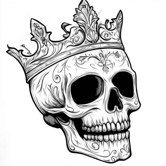 desenhos de caveiras com coroa para imprimir e colorir png 14 desenhos de caveiras com coroa para imprimir e colorir png 14