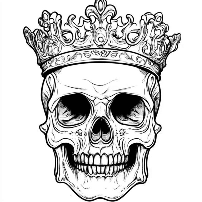 desenhos de caveiras com coroa para imprimir e colorir png 22 desenhos de caveiras com coroa para imprimir e colorir png 22