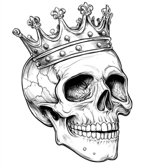 desenhos de caveiras com coroa para imprimir e colorir png 21 desenhos de caveiras com coroa para imprimir e colorir png 21