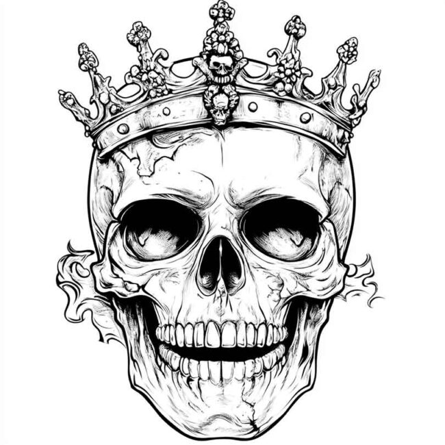 desenhos de caveiras com coroa para imprimir e colorir png 17 desenhos de caveiras com coroa para imprimir e colorir png 17