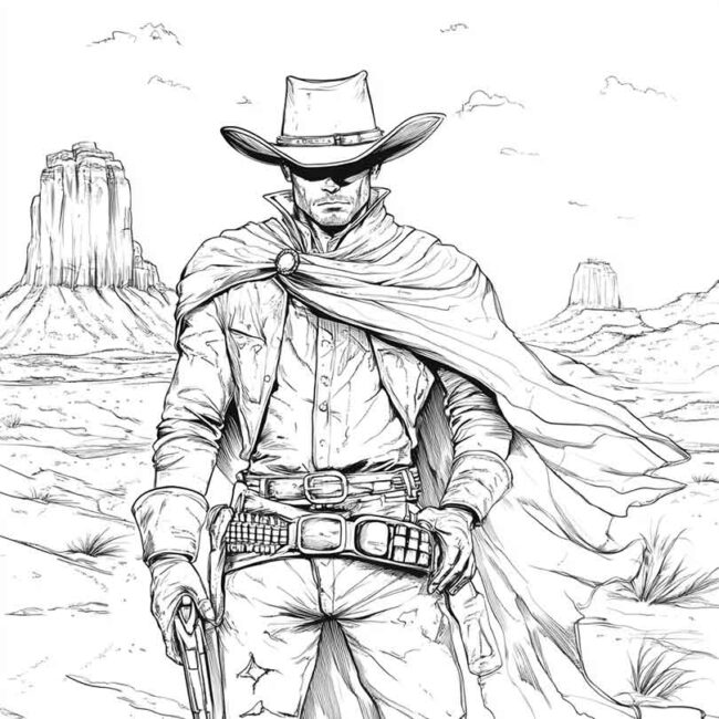 desenhos de faroeste para imprimir e colorir pintar png 71