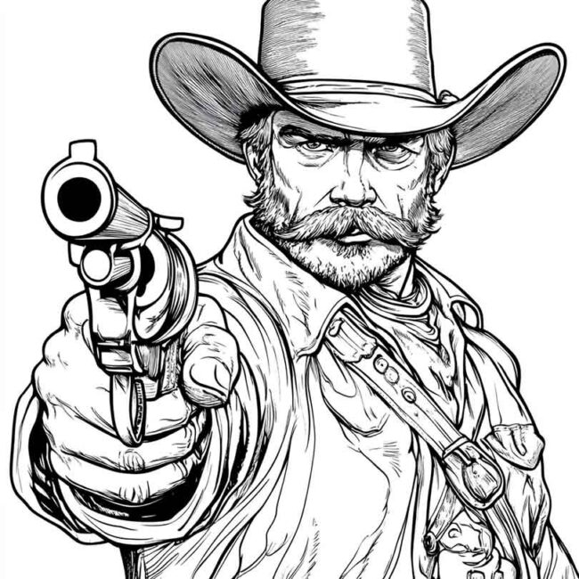 desenhos de faroeste para imprimir e colorir pintar png 70