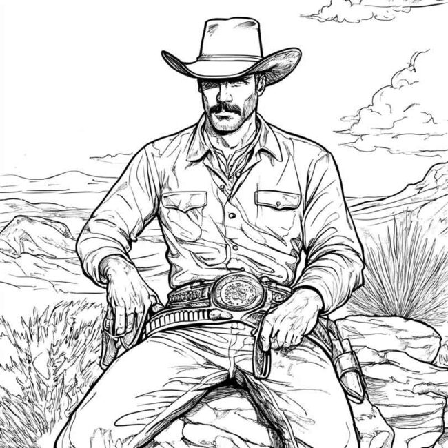 desenhos de faroeste para imprimir e colorir pintar png 66