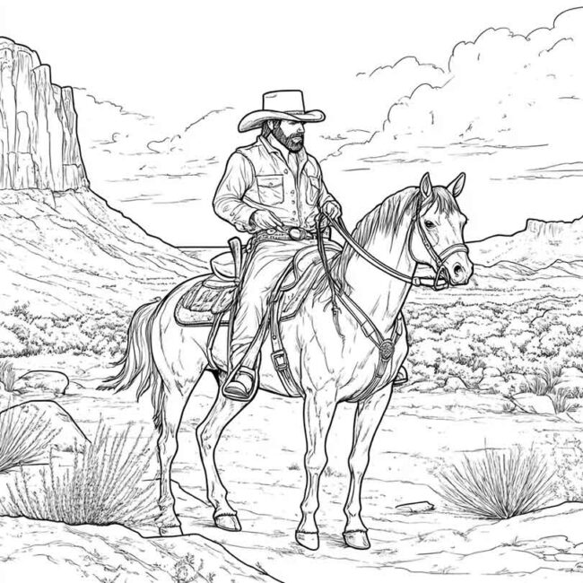 desenhos de faroeste para imprimir e colorir pintar png 62