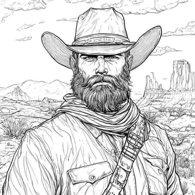 desenhos de faroeste para imprimir e colorir pintar png 47