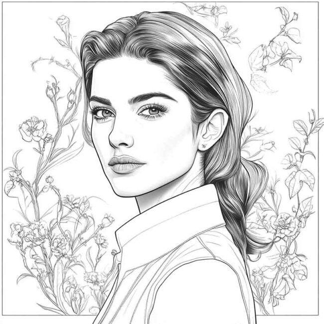 desenhos de Anne Hathaway para imprimir e colorir pintar 9 desenhos de Anne Hathaway para imprimir e colorir pintar 9