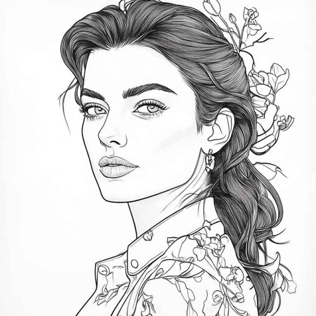 desenhos de Anne Hathaway para imprimir e colorir pintar 4 desenhos de Anne Hathaway para imprimir e colorir pintar 4