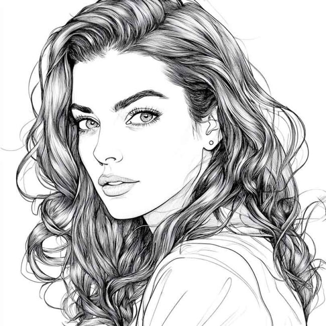 desenhos de Anne Hathaway para imprimir e colorir pintar 5 desenhos de Anne Hathaway para imprimir e colorir pintar 5