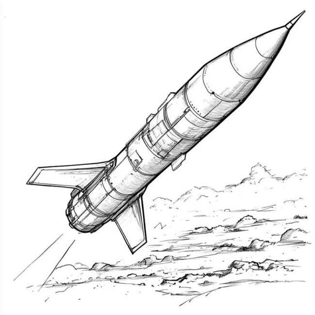 desenhos de missil para imprimir e colorir png 7