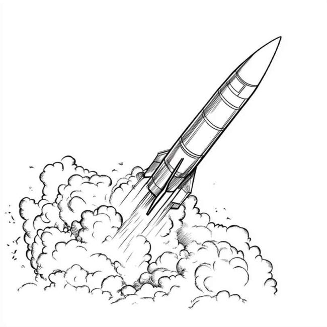desenhos de missil para imprimir e colorir png 9