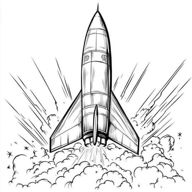 desenhos de missil para imprimir e colorir png 4