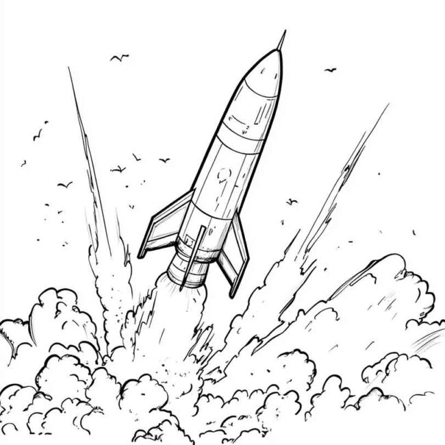 desenhos de missil para imprimir e colorir png 17
