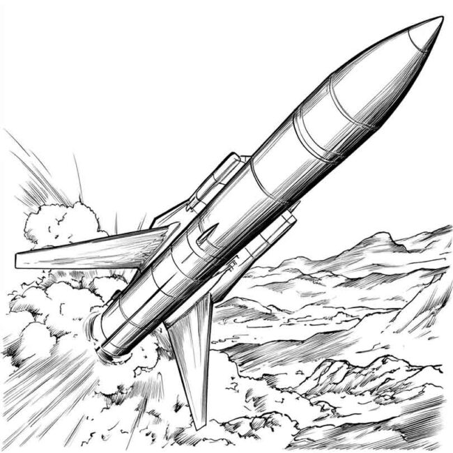desenhos de missil para imprimir e colorir png 2