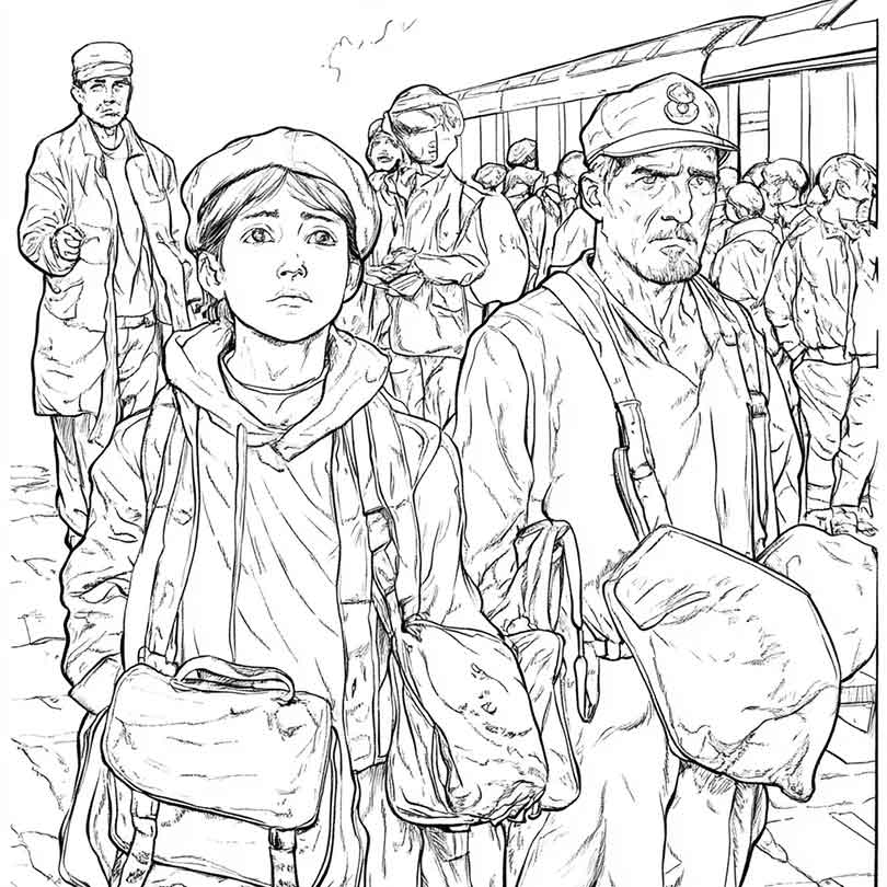 Desenhos de Imigração para Imprimir e Colorir/Pintar