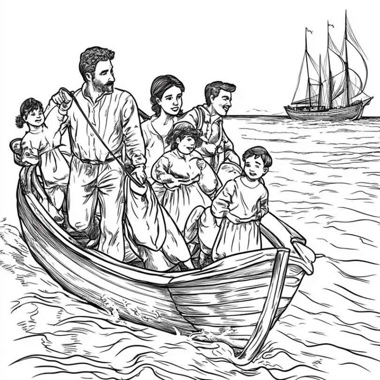 Desenhos de Imigração para Imprimir e Colorir/Pintar