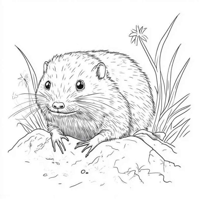 Desenhos de Toupeira para Imprimir e Colorir 36