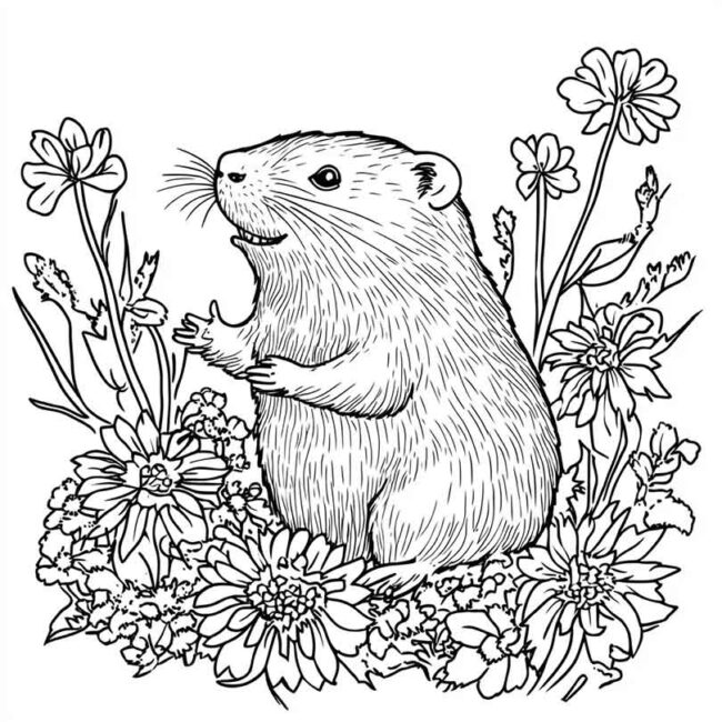 Desenhos de Toupeira para Imprimir e Colorir 9 1