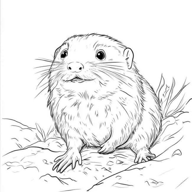 Desenhos de Toupeira para Imprimir e Colorir 21