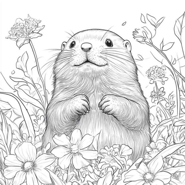 Desenhos de Toupeira para Imprimir e Colorir 13