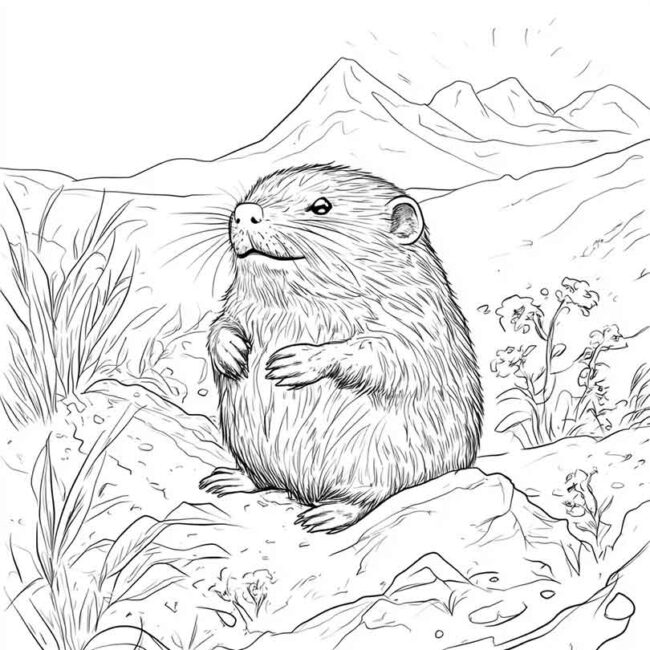 Desenhos de Toupeira para Imprimir e Colorir 26