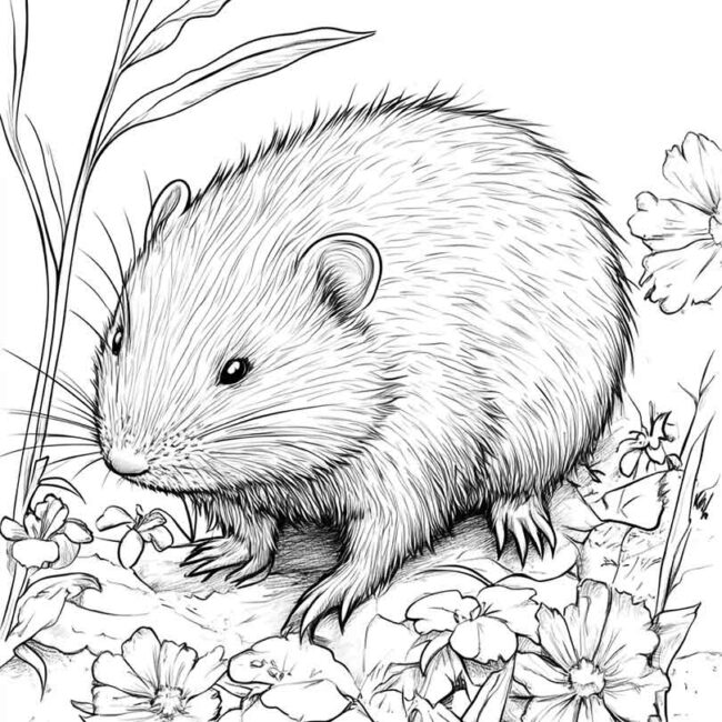 Desenhos de Toupeira para Imprimir e Colorir 31