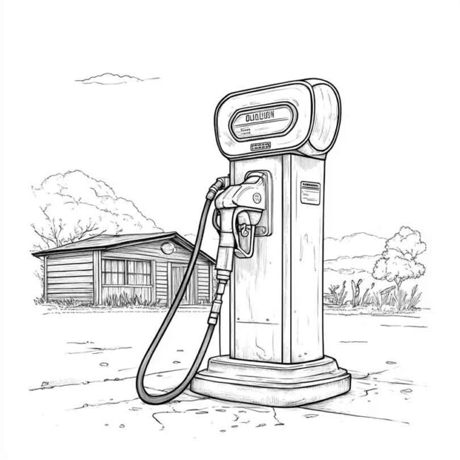 desenhos de bomba de gasolina para imprimir e colorir pintar png 11