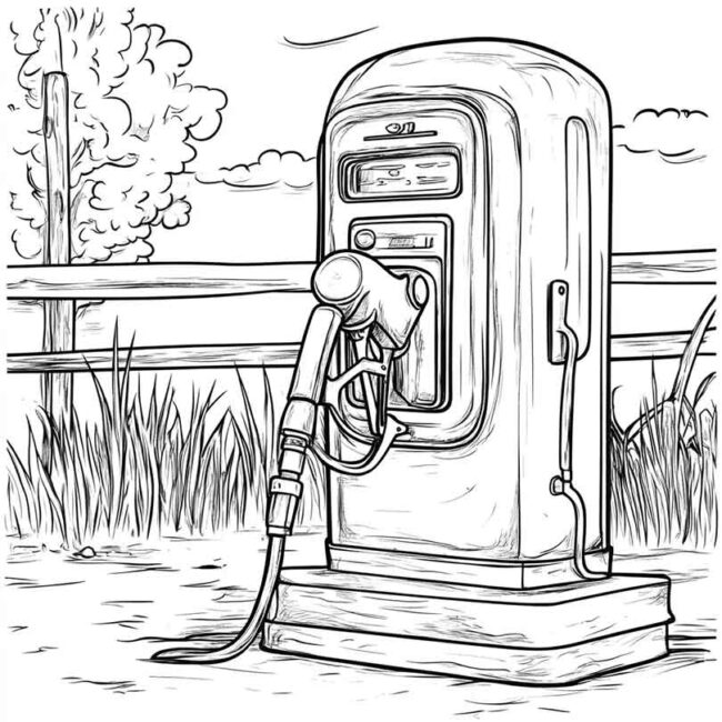 desenhos de bomba de gasolina para imprimir e colorir pintar png 3