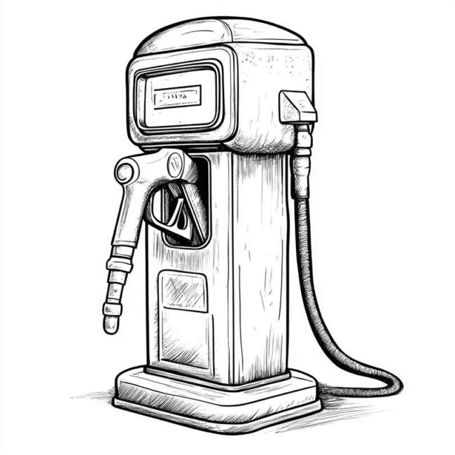 desenhos de bomba de gasolina para imprimir e colorir pintar png 14