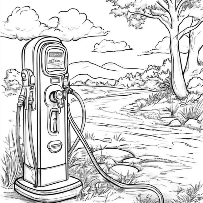 desenhos de bomba de gasolina para imprimir e colorir pintar png 2