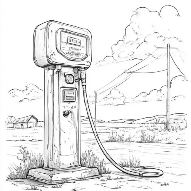desenhos de bomba de gasolina para imprimir e colorir pintar png 30