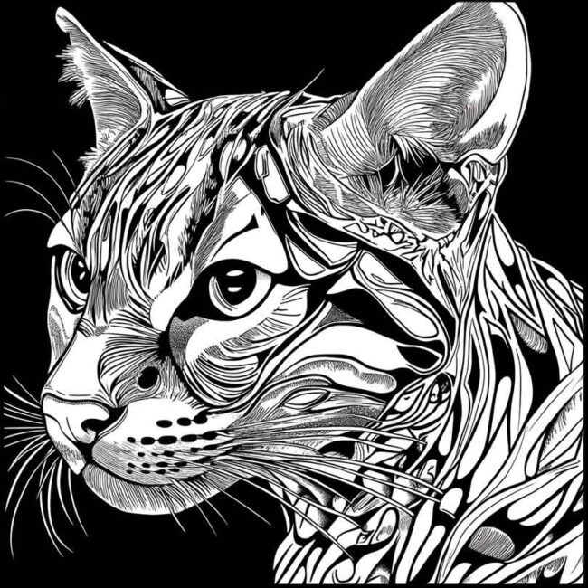 Desenhos da Jaguatirica para Imprimir e Colorir 9 Desenhos da Jaguatirica para Imprimir e Colorir 9