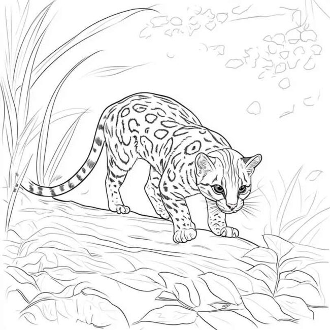 Desenhos da Jaguatirica para Imprimir e Colorir 51 Desenhos da Jaguatirica para Imprimir e Colorir 51