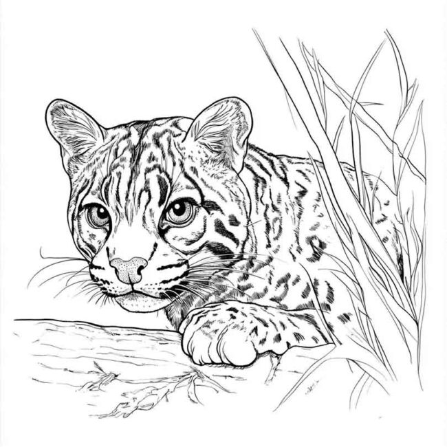 Desenhos da Jaguatirica para Imprimir e Colorir 48 Desenhos da Jaguatirica para Imprimir e Colorir 48