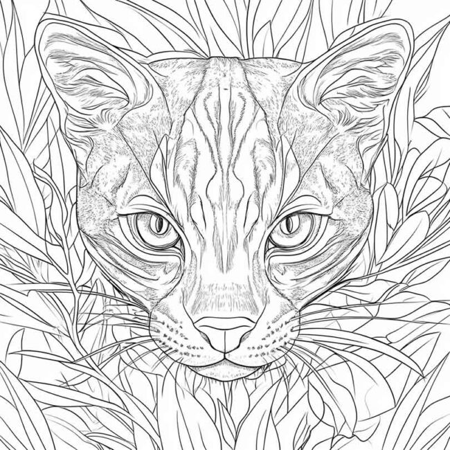 Desenhos da Jaguatirica para Imprimir e Colorir 4 Desenhos da Jaguatirica para Imprimir e Colorir 4
