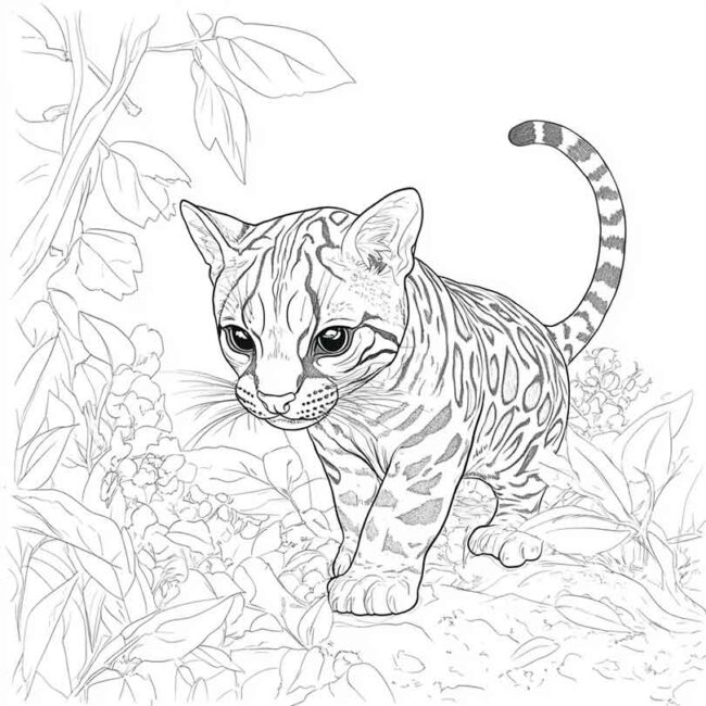 Desenhos da Jaguatirica para Imprimir e Colorir 40 Desenhos da Jaguatirica para Imprimir e Colorir 40