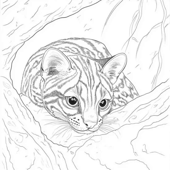 Desenhos da Jaguatirica para Imprimir e Colorir 43 Desenhos da Jaguatirica para Imprimir e Colorir 43